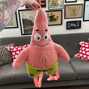 2000s Patrick Star SpongeBob plush backpack